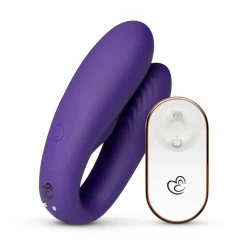 Vibromasseur pour Couples avec Télécommande - Violet