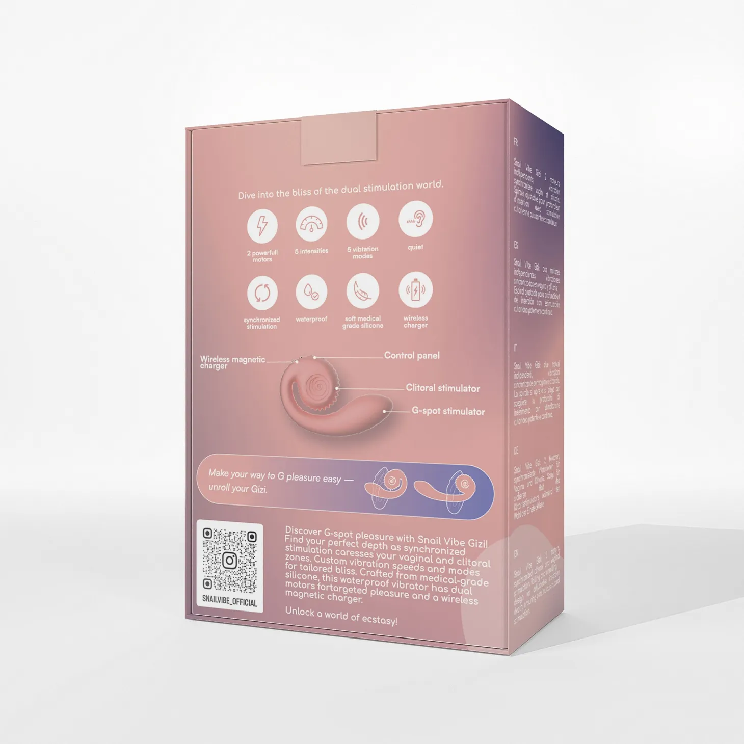 Vibromasseur Snail Vibe Gizi - Pêche