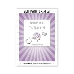 WARM HUMAN – Carte de Manifestation – Peaceful AF