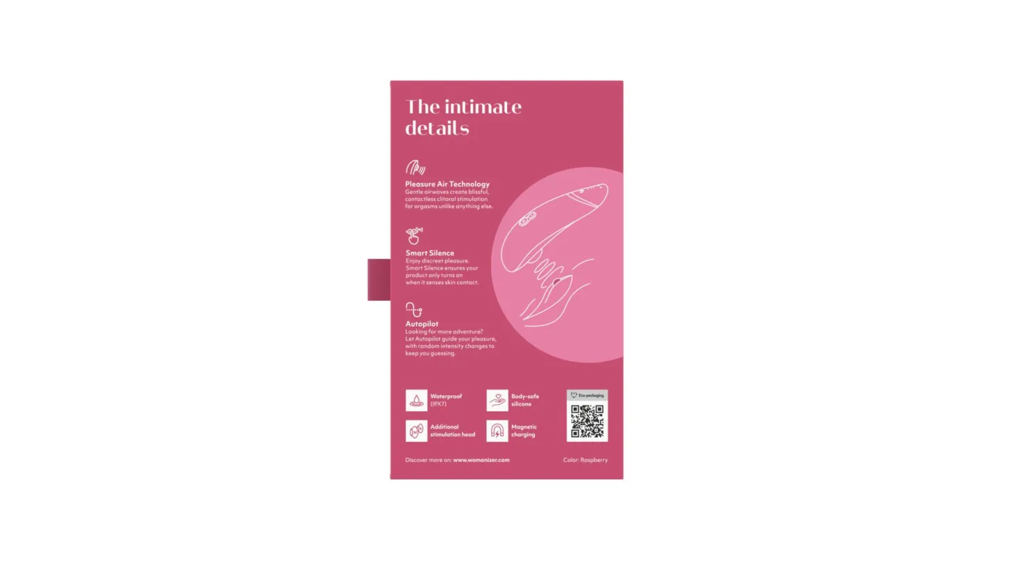 Womanizer Premium 2 - Stimulateur clitoridien à air pulsé - Rose