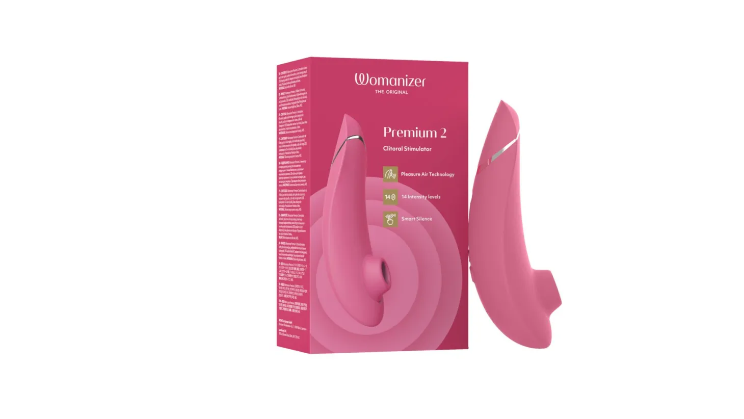 Womanizer Premium 2 - Stimulateur clitoridien à air pulsé - Rose