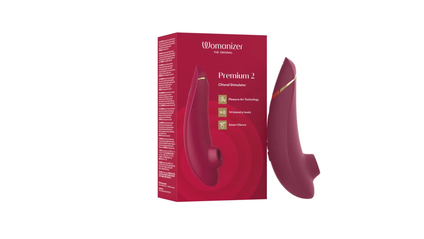 Womanizer Premium 2 - Stimulateur clitoridien à air pulsé - Bordeaux