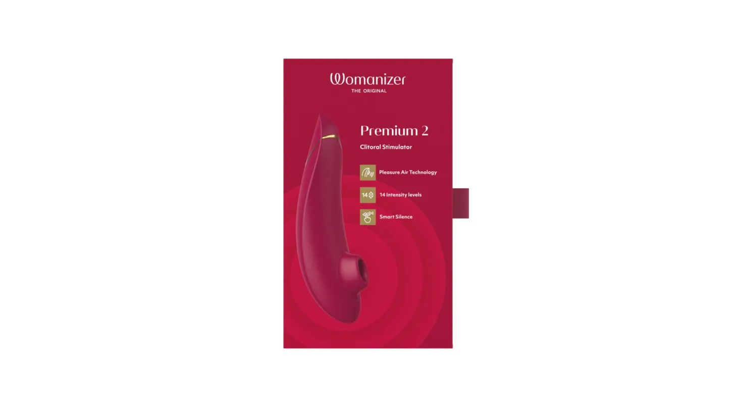 Womanizer Premium 2 - Stimulateur clitoridien à air pulsé - Bordeaux