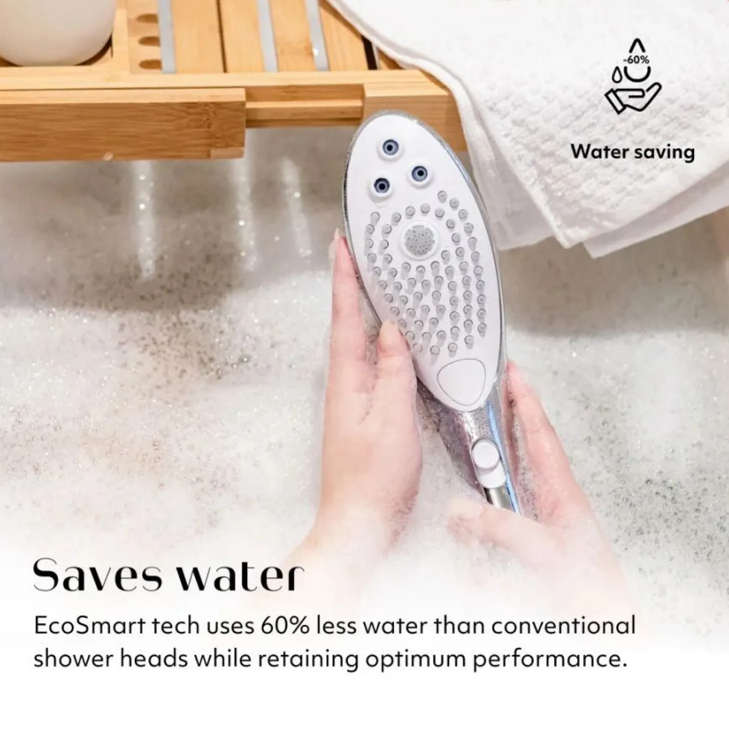 Womanizer Wave - Pommeau de douche pour stimulation clitoridienne - Chrome