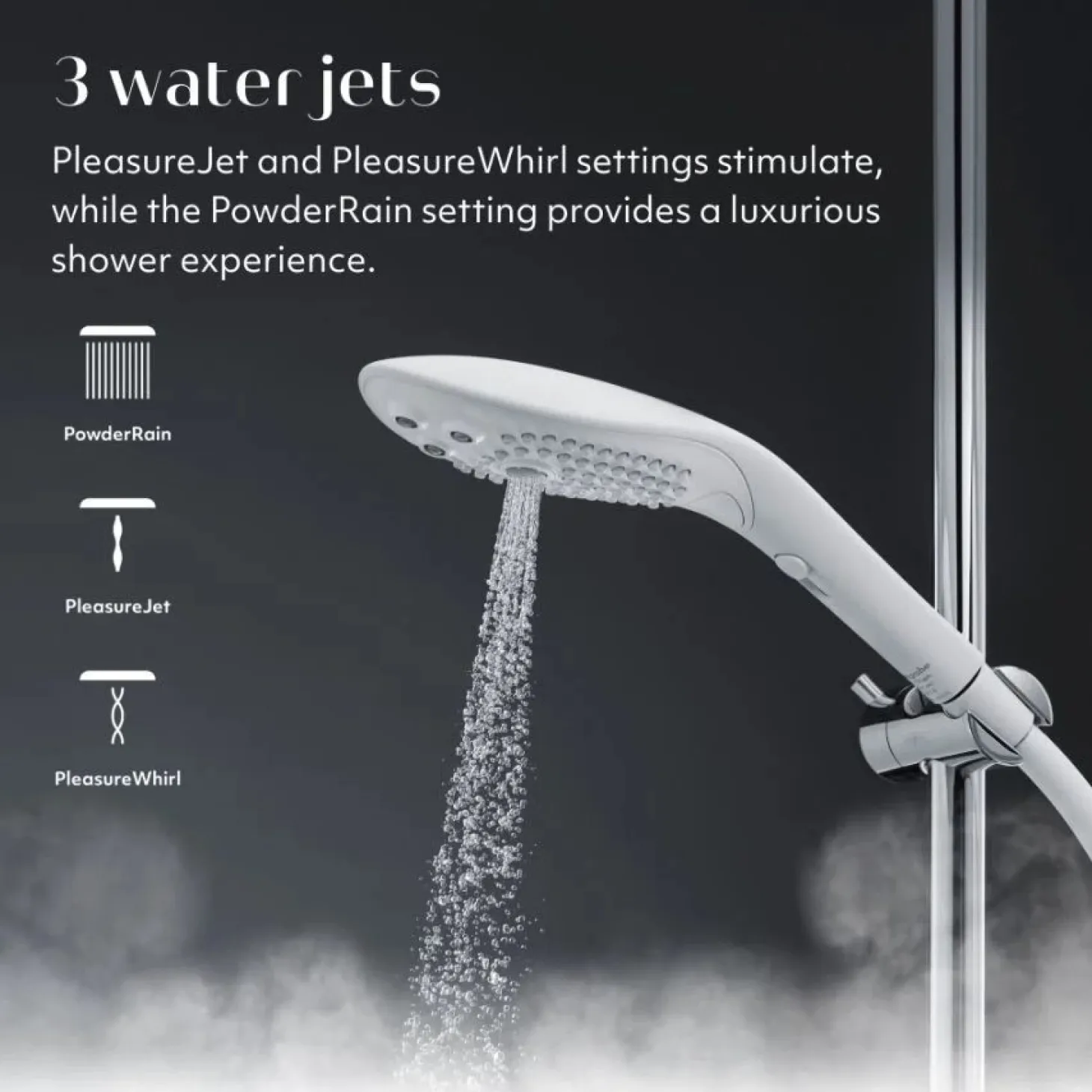 Womanizer Wave - Pommeau de douche pour stimulation clitoridienne - Blanc