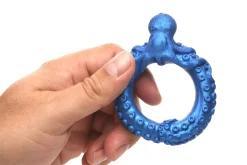 XR Brands - Anneau en silicone Poseidon's Octo-Ring pour pénis - Bleu