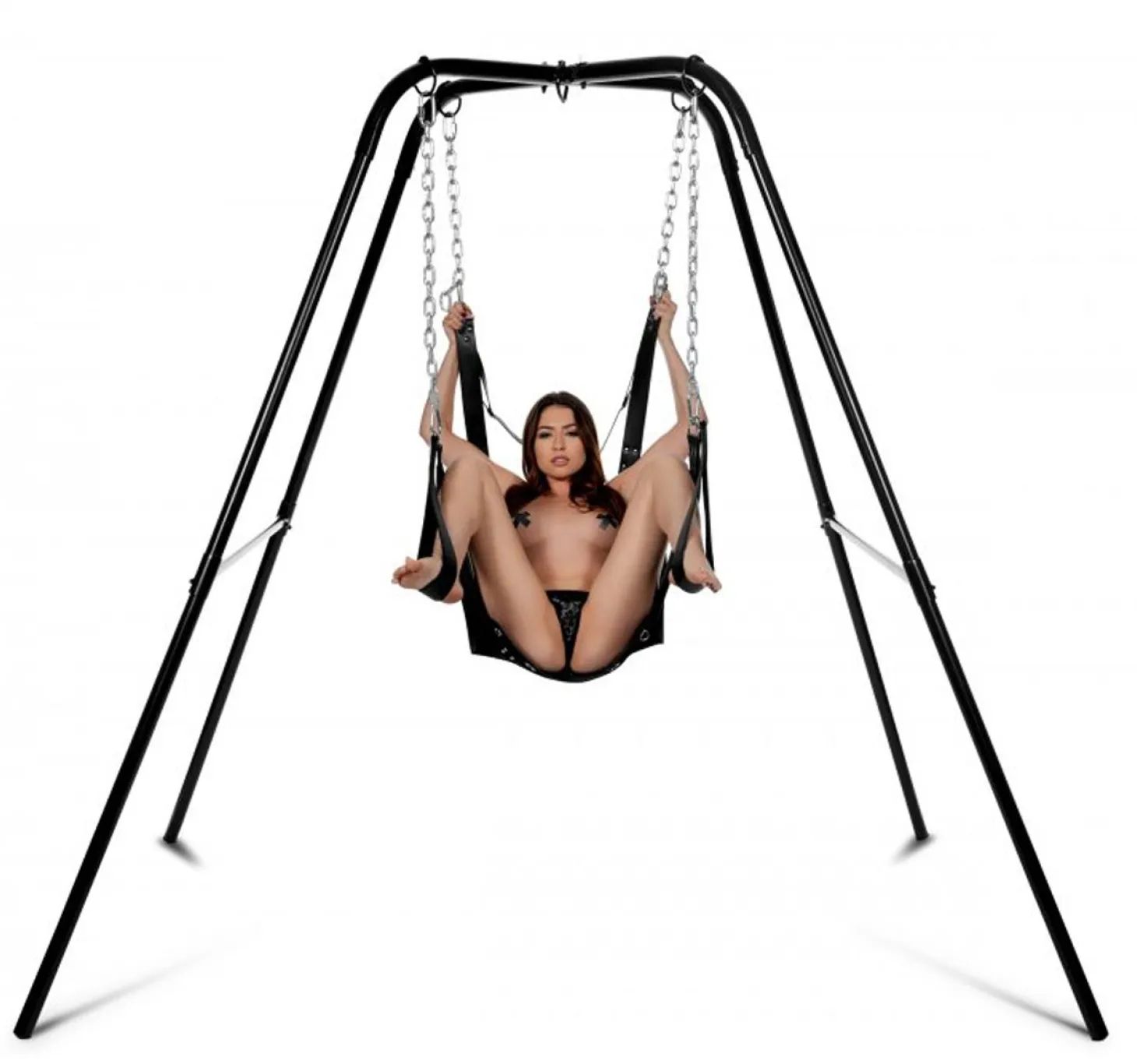 XR Brands - Balançoire sexuelle extrême avec porte-tête - Noir