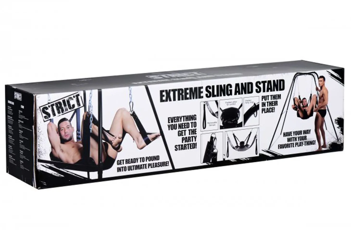 XR Brands - Balançoire sexuelle extrême avec porte-tête - Noir