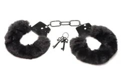 XR Brands - Cuffed In Fur Menottes - Noir