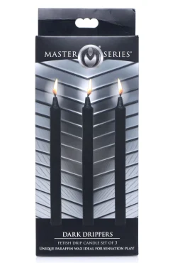 XR Brands - Dark Drippers Bougies à Gouttes Fétichistes - Noir