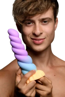 XR Brands - Dildo licorne mystique - Arc en ciel