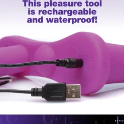XR Brands - Double Dildo Vibrant avec Harnais - Violet