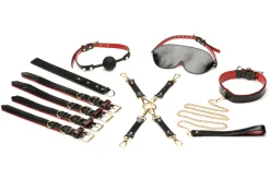 XR Brands - Ensemble de Bondage de Luxe pour Amoureux - Noir