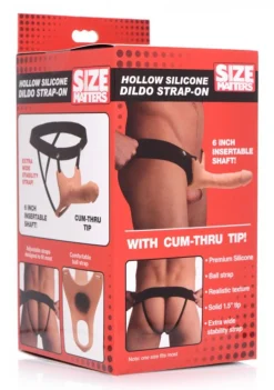 XR Brands - Godemiché creux en silicone avec harnais