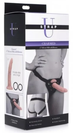 XR Brands - Gode réaliste avec harnais - 19,5 cm