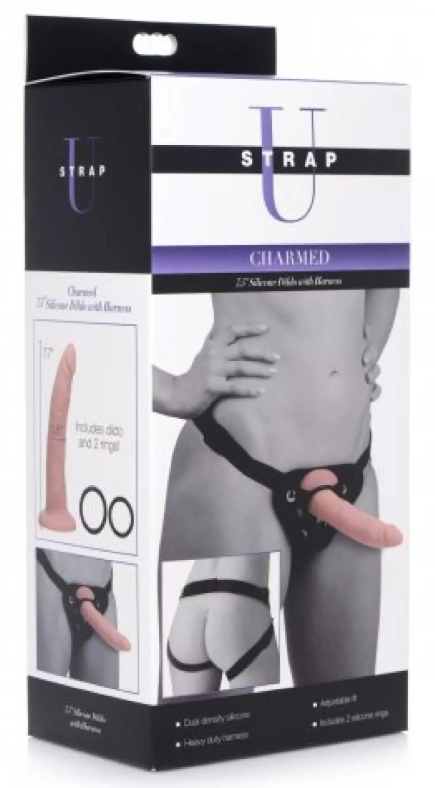 XR Brands - Gode réaliste avec harnais - 19,5 cm