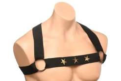 XR Brands - Harnais de Poitrine avec Brassards - Noir