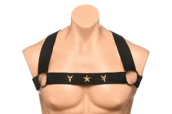 XR Brands - Harnais de Poitrine avec Brassards - Noir