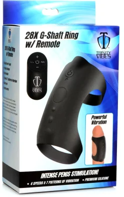 XR Brands - Jouet pénien multifonction avec télécommande - Noir