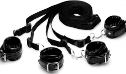 XR Brands - Kit de Contrainte de Lit Menottes de Lit - Noir