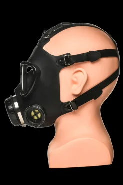 XR Brands - Masque à Gaz Inhalateur avec Bouteille - Noir et Blanc