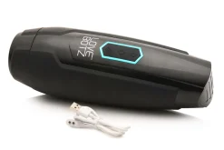 XR Brands - Masturbateur à Poussée et Vibrations - Noir