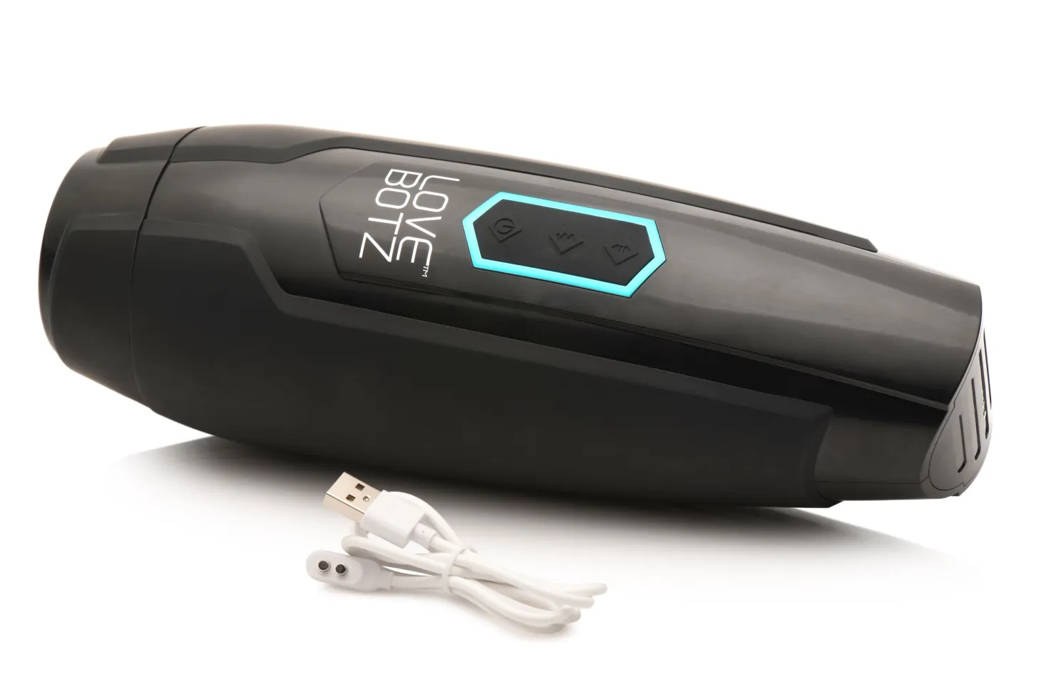 XR Brands - Masturbateur à Poussée et Vibrations - Noir