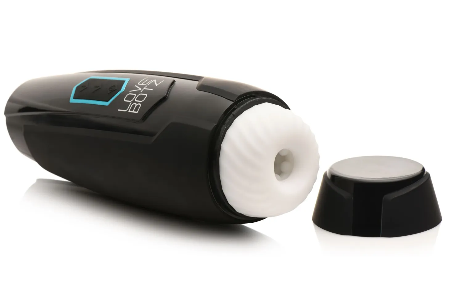 XR Brands - Masturbateur à Poussée et Vibrations - Noir