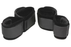 XR Brands - Menottes poignets et chevilles - Noir